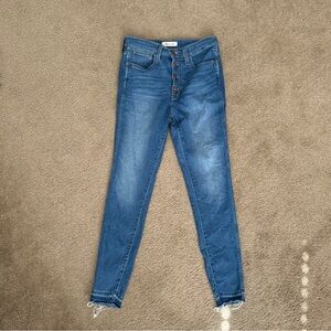 Madewell 10” high rise skinny jean